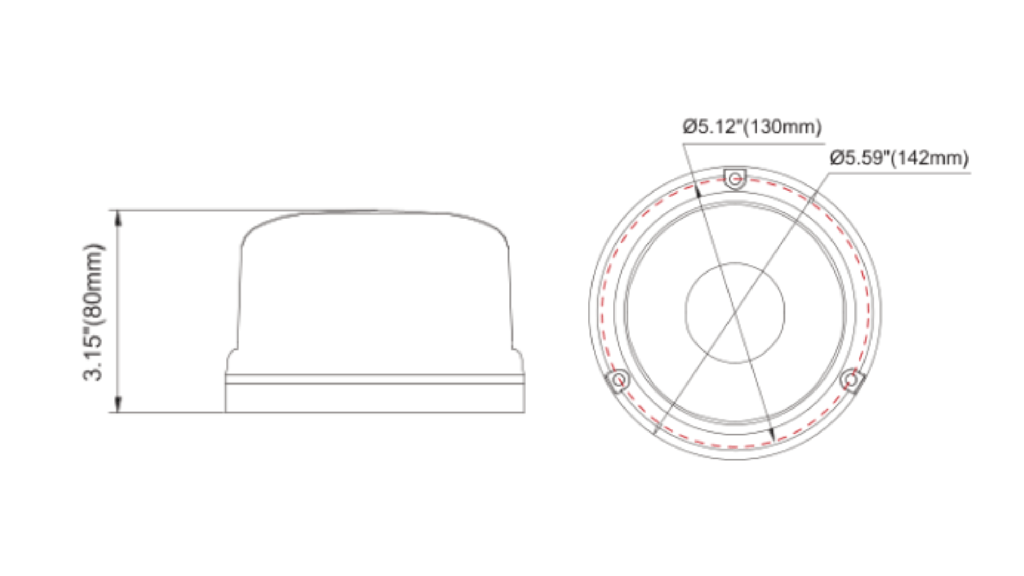 Flitslicht | LED | magnetisch | 12-24V | blauw | R65 Klasse 2