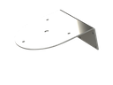 Steunplaat 90° | 2 mm inox | voor zwaailamp type 500