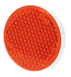 [34AO] Reflector | rond | adhesive |amber