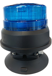 [TRAVELMATE-BLUE-GLAS] Flitslicht | LED | blauw | vacuümpomp | op batterij