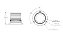 LED FLITSLICHT 3- PUNTS - 12/24 VDC - OR-ICAO 