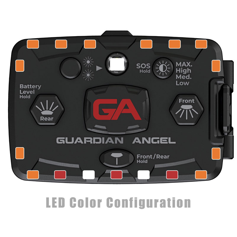 GUARDIAN ANGEL ELITE | ORANJE | MAGNETISCH | OP BATTERIJ 