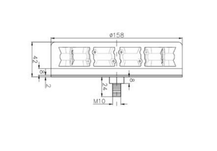 LED FLITSLICHT 1- PUNTS - 12/24 VDC- GROEN