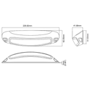 SCENE LIGHT, GEBOGEN, ZWART,12-24VDC