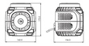 LED FLITSER MET 50W SIRENE