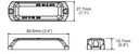 Flitser | LED | 3 LEDs | 12-24V | wit