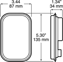 Achteruitrijlicht | LED | kristal | 12-24V