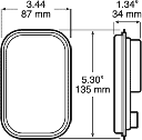 Achteruitrijlicht | LED | kristal | 12-24V