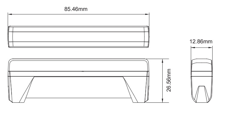 Flitser | LED | 6 LEDs | 12-24V | blauw/wit