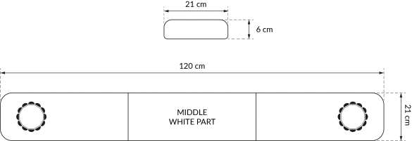 KUIPER LED lichtbalk | 120 cm | oranje | 12/24V 