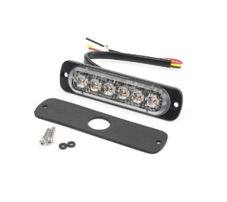 Flitser | LED | 6 LEDs | 12-24V | oranje