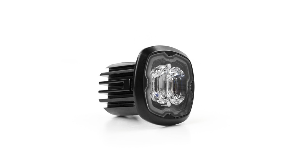 Flitser | rond |  LED | 6 LEDs | 12-24V | wit