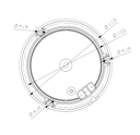 Flitslicht | LED | 3 puntsbevestiging | 12-24V | blauw