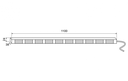 Directionele LED lichtbalk | 10 modules | 12-24V | oranje/blauw