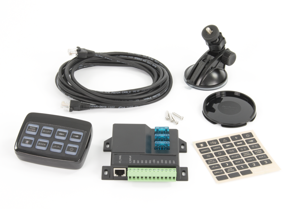 Directionele LED lichtbalk | 8 modules | 12-24V | TRAFLEDCONTR2.REV1 | oranje