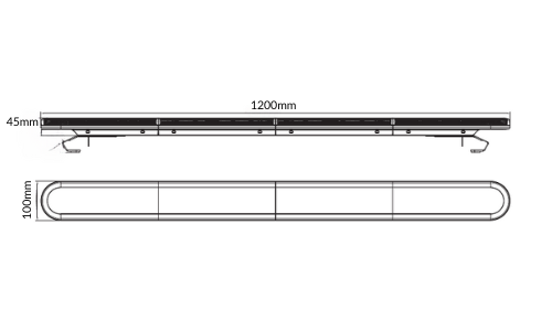 WingMate DELTA LED | 120 cm | oranje | smoked