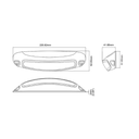 SCENE LIGHT, GEBOGEN, ZWART,12-24VDC