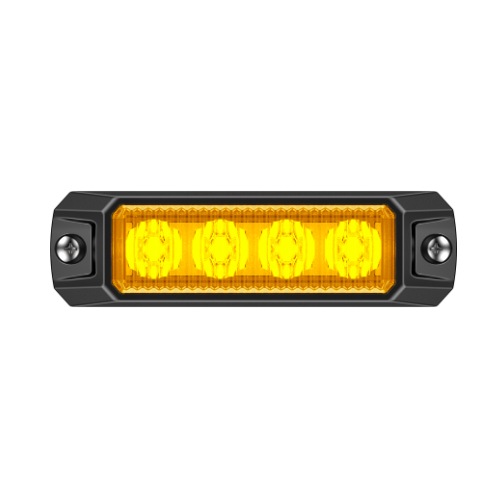 LED Flitser Brightics | 4 LEDs | 12-24V | oranje