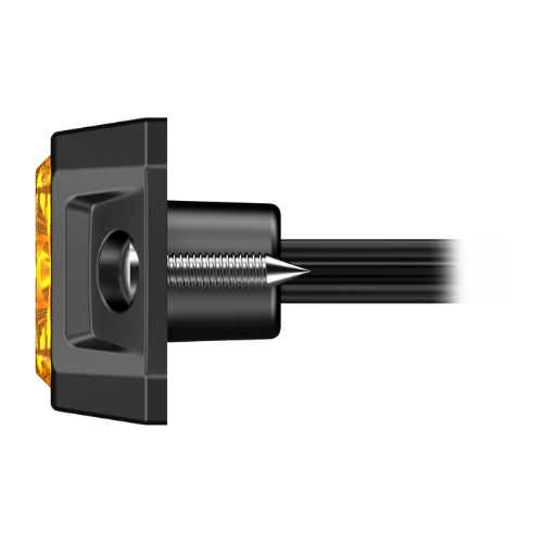 LED Flitser Brightics | 4 LEDs | 12-24V | oranje