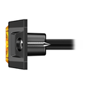 LED Flitser Brightics | 4 LEDs | 12-24V | oranje