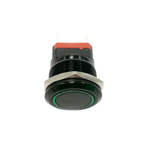 Druktoets | 12mm | latching | groen