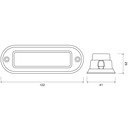 LED Flitser | 4 LEDs | 12-24V | rood