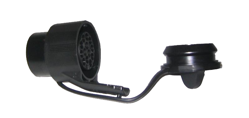 Adaptador | 13P/7P | PVC | 12V | contactos de acero inoxidable