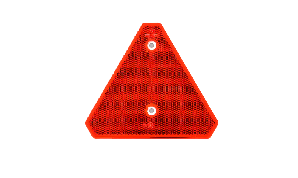 Reflector | triangle | red