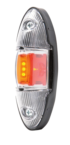 LED markeerverlichting | links+rechts | 12-24V | rood/oranje/wit