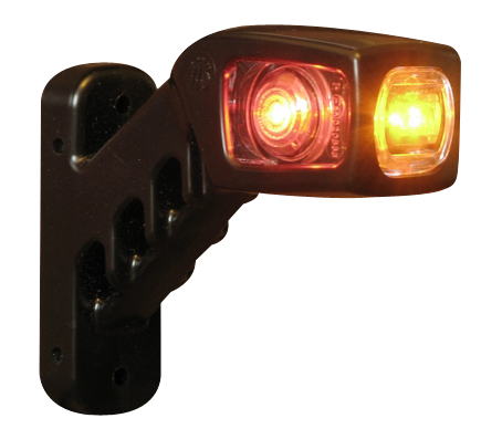 Feu d'encombrement LED | gauche | 12-24V | rouge/orange/blanc