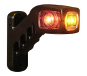 Feu d'encombrement LED | gauche | 12-24V | rouge/orange/blanc
