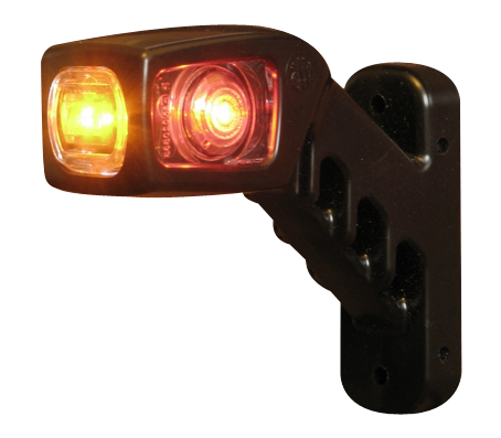 Feu d'encombrement LED | droite | 12-24V | rouge/orange/blanc