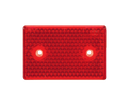 Reflector | rechthoekig | rood