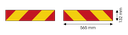 Sticker for truck | red/yellow | 2 pieces | 565x132 mm
