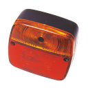 Halogen rear light | left and right | license plate light |  3 lamps