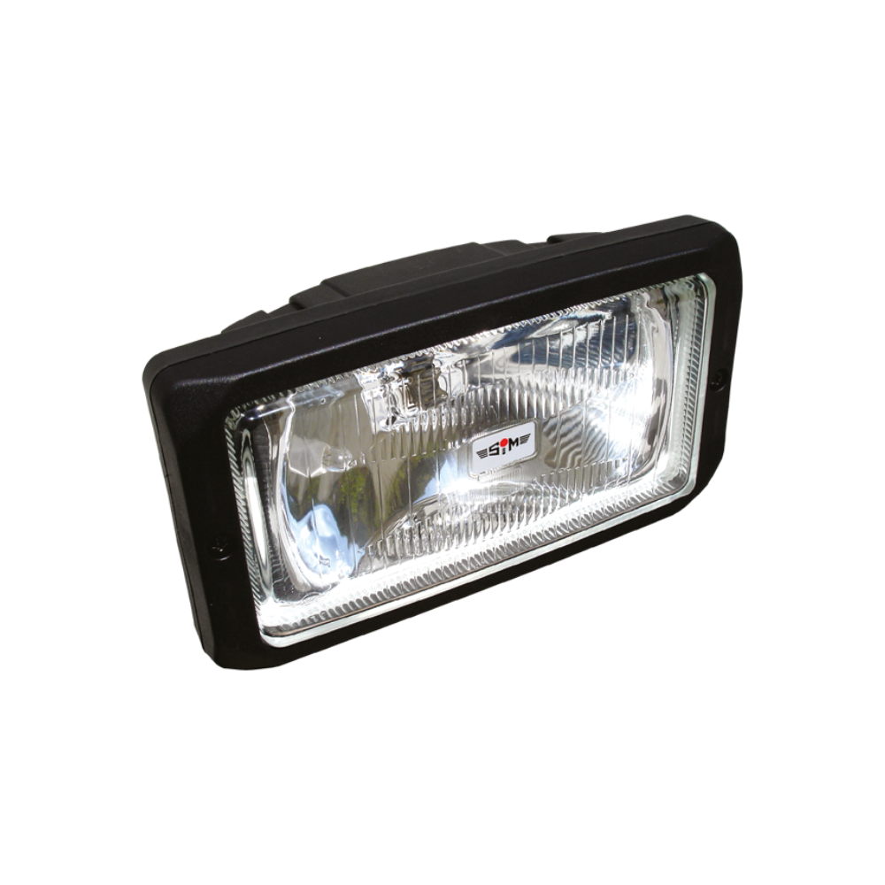 Long-range high beam headlamp | rectangular