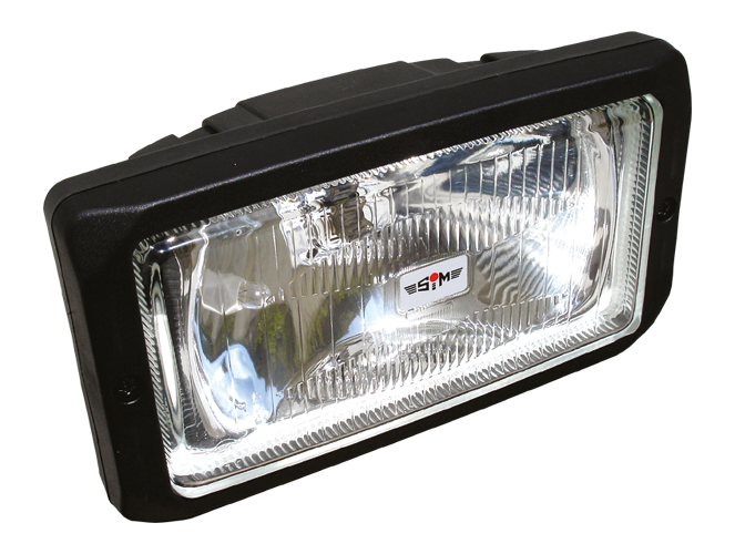 Long-range high beam headlamp | rectangular