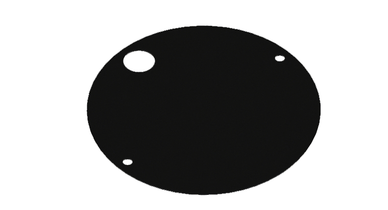 Placa de montaje metálica para 475 LEDMAG-BA