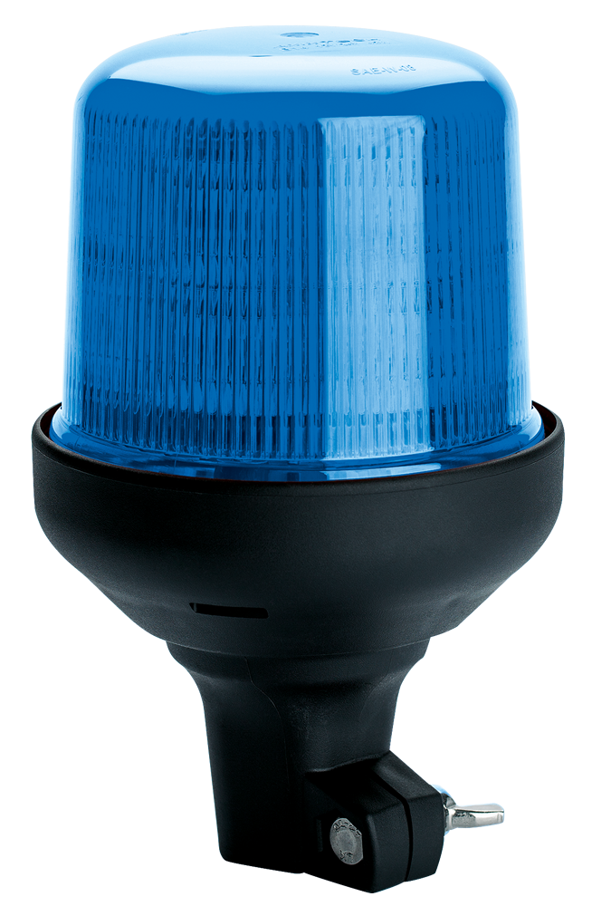 Baliza | LED | montaje con tubo flexible | 12-24V | azul