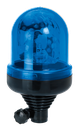 Rotating beacon | flex. tube mounting | 12V | blue