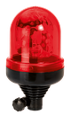 Rotating beacon | flex. tube mounting | 12V | red