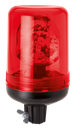 Rotating beacon | tube mounting | 24V | red