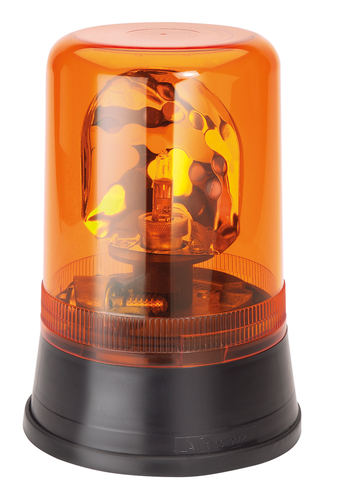 Gyrophare | fix. 3 boulons | 12V | orange