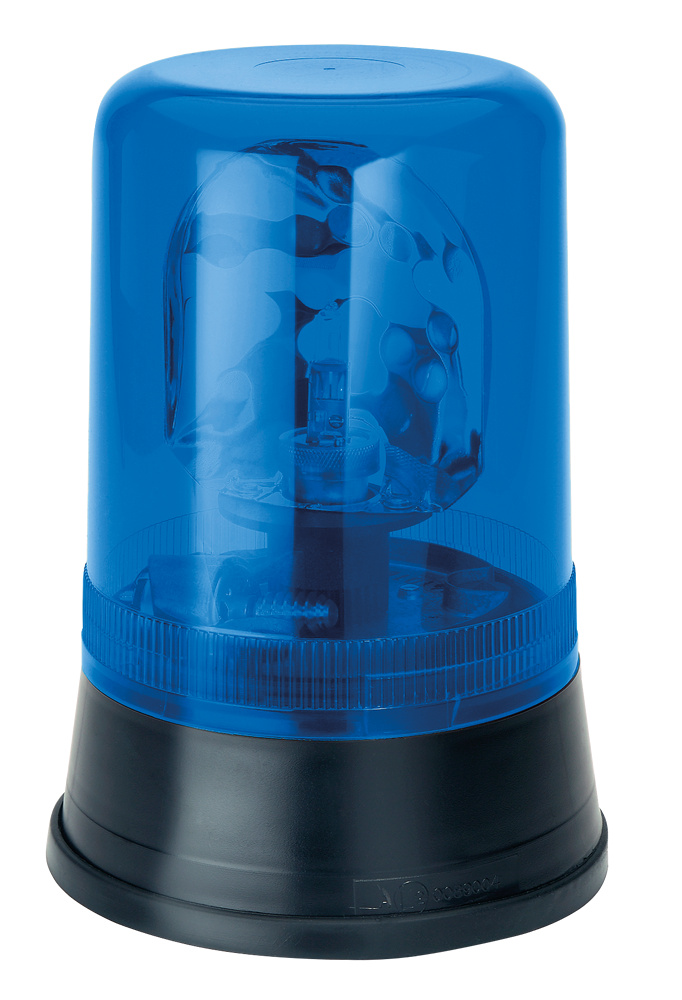 Zwaailicht | 3 puntsbevestiging | 24V | blauw