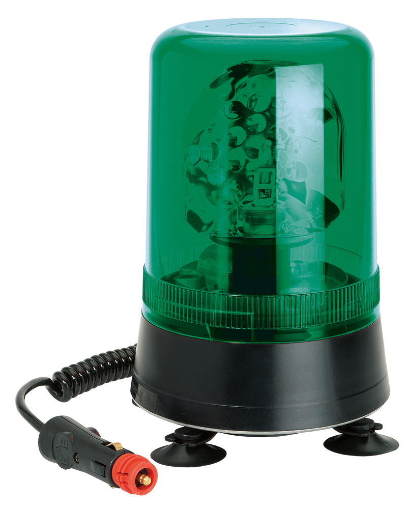 Lampeggiante rotante | magnetico | 12V | verde
