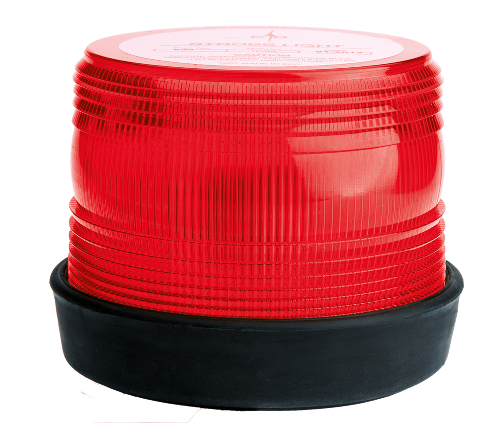 Gyrophare | Xenon | fixation 2 boulons | 12-48V | rouge