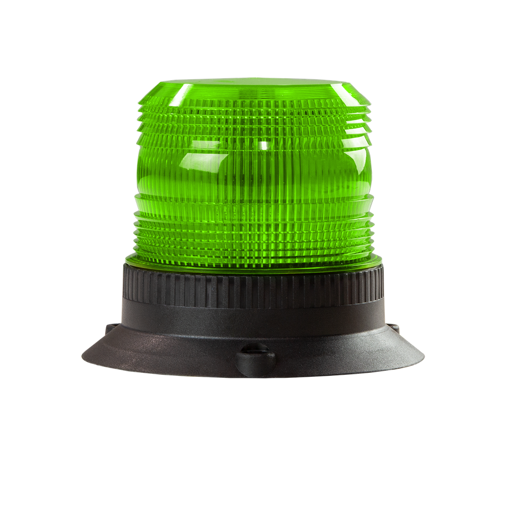Gyrophare | LED | fixation 3 boulon | 12-24V | vert