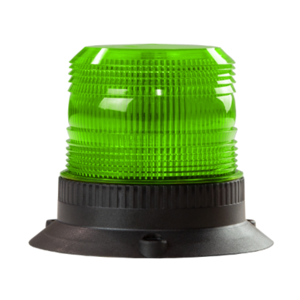 Lampeggiatore LED | montaggio a 3 bulloni | 12-24V | verde
