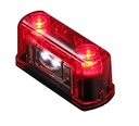 Licence plate light red