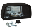 Luz de matrícula negra